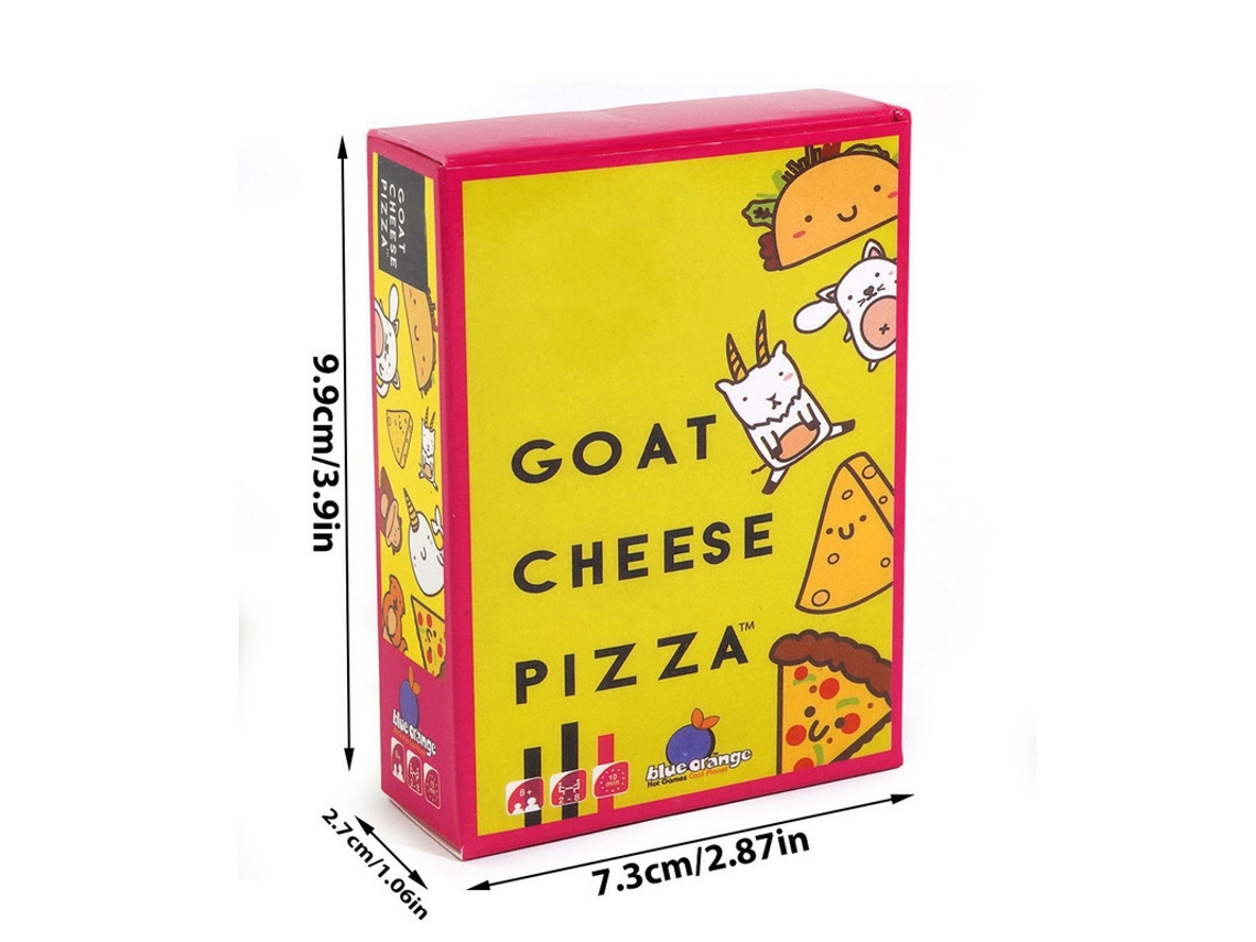 Pizza Leite Cabra | Jogo De Festa Clássico | Corra Para Bater Cartas | Partidas 10min, Infinitas | 2–8 Jog., Acima De 8 Anos