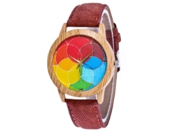 Reloj De Pulsera Unisex Ultrafino Para Parejas Vansvar Con Correa De Malla Azul.