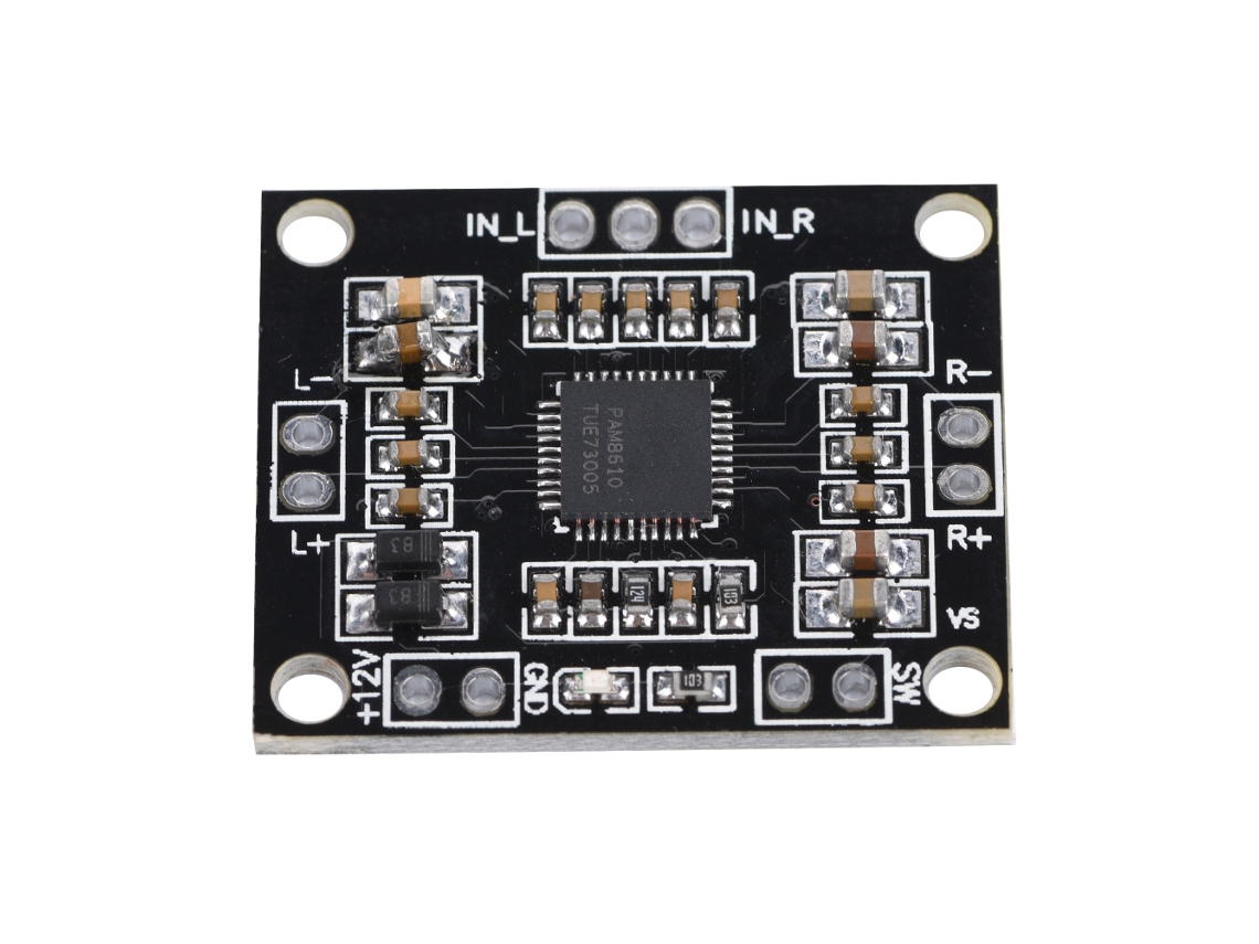Módulo De Audio Con Amplificador Digital De Doble Canal Clase D De 12 V Y 15 W Con Chip Pam8610