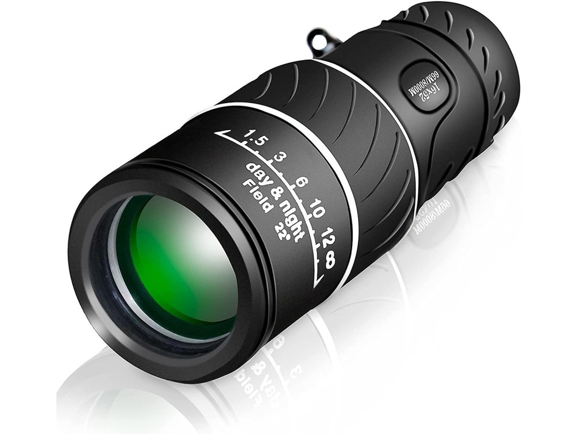 Mini Telescopio Negro De Alta Potencia Con Zoom Ajustable, Monocular Óptico, Binoculares, Ideal Para Senderismo, Camping Y Viajes (negro)