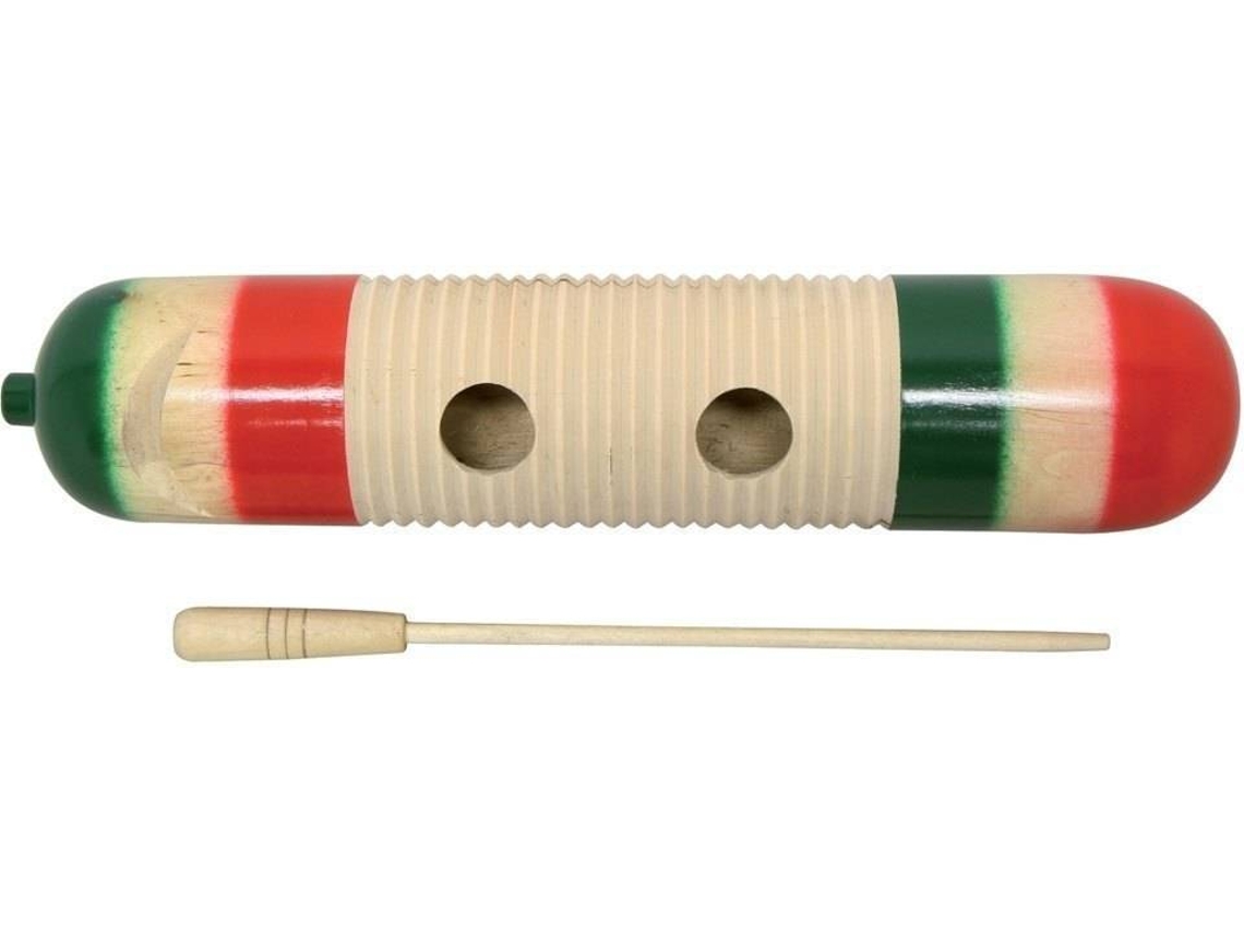 Güiro CLUB SALSA Verde y Rojo (33 cm)