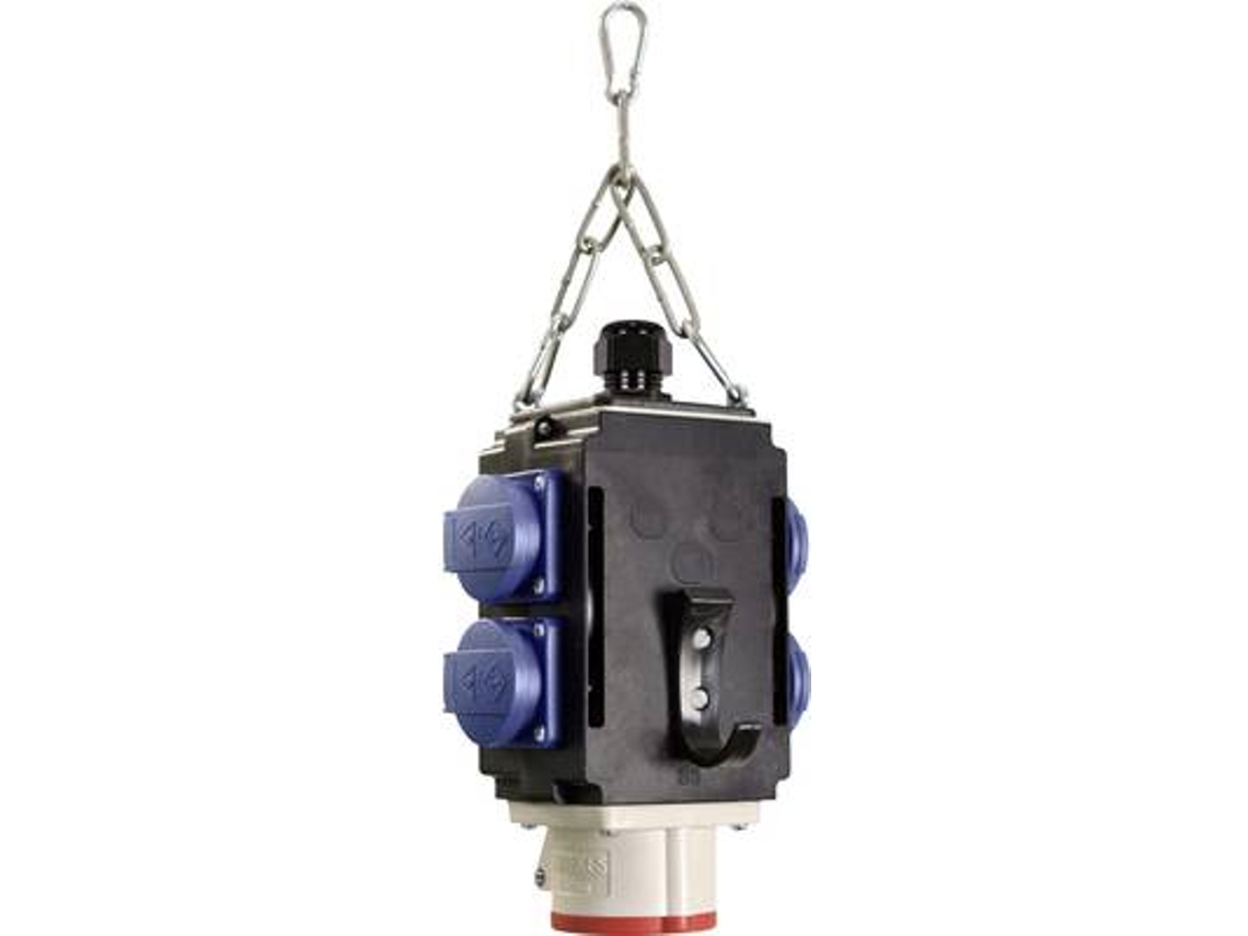 Energie Würfel Ii Zum Aufhängen, Ip44, Mit 4 Schutzdosen 16a, 230v Und 1 Cee 16a, 400v 5p As Schwabe (60733)