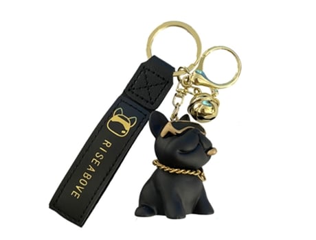 Accesorio De Llavero Bulldog - Bulldog Super Cool - Accesorio De Llavero Bulldog Negro - Bulldog Super Cool - Negro JEIIBRZUI