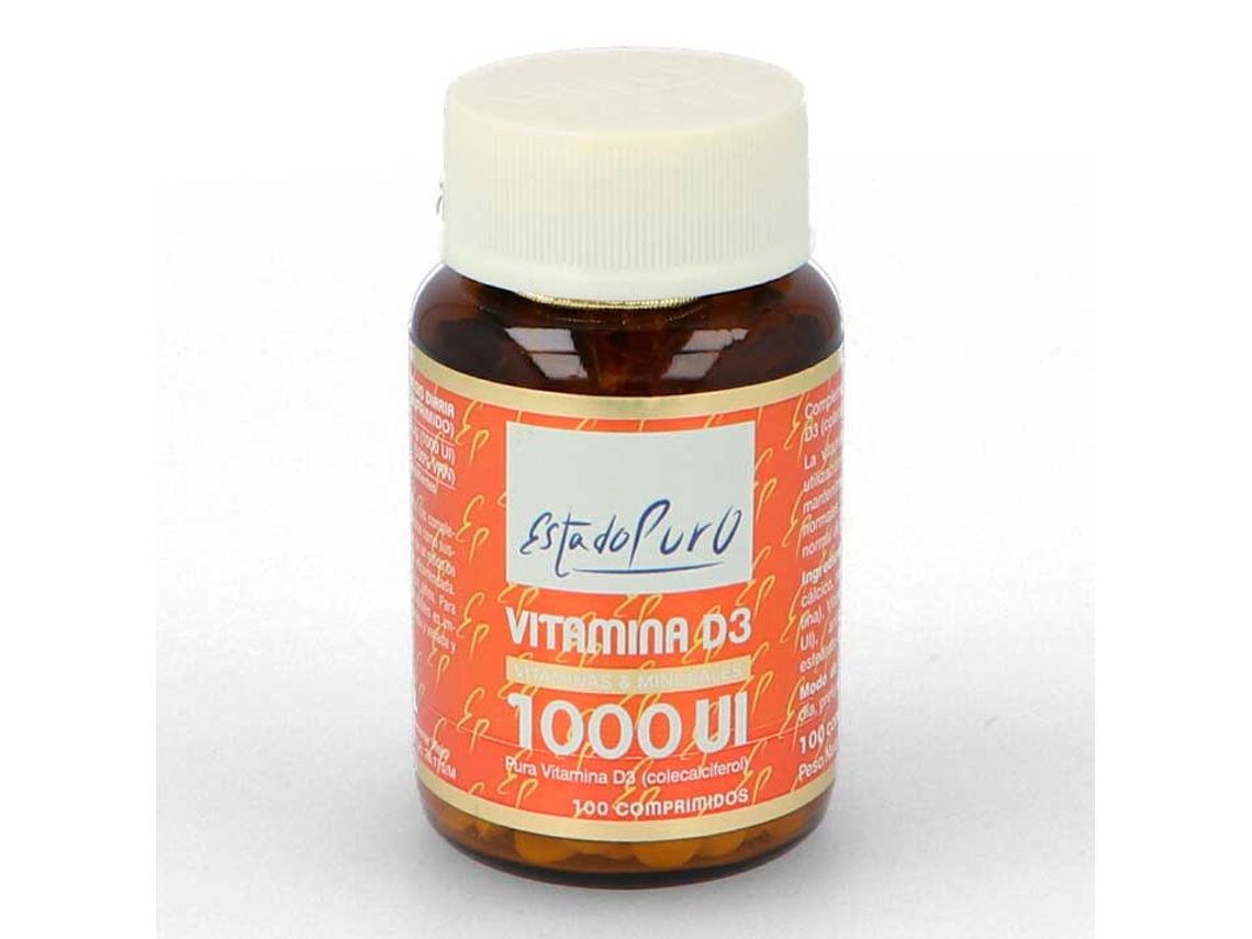 Complemento Alimentar TONGIL Estado Puro Vitamina D3 1000 Ui-100 (100 Comprimidos)
