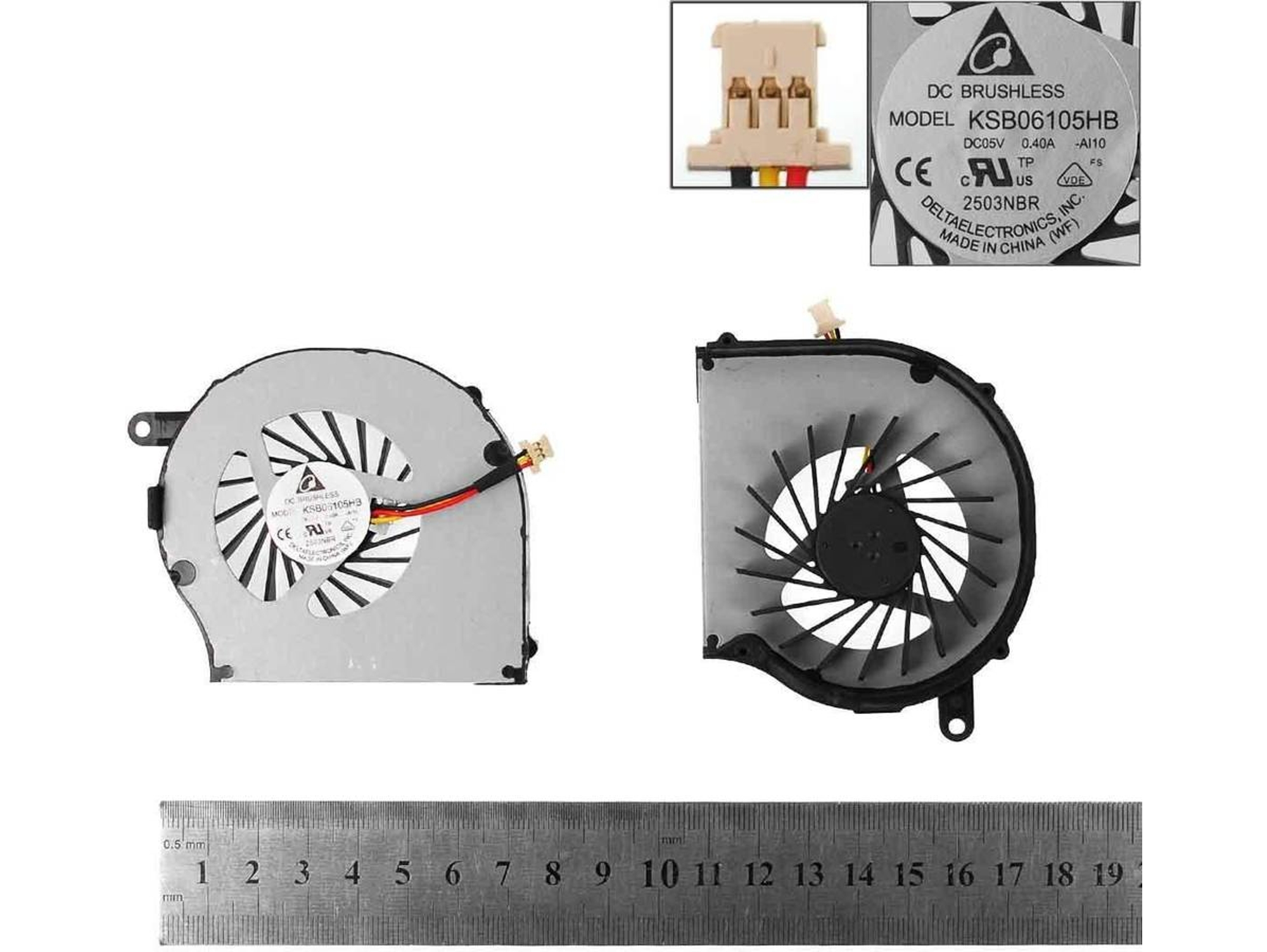 Ventilador para Portátil HP G72-B40Ss 606013-001 Nfb73B05H