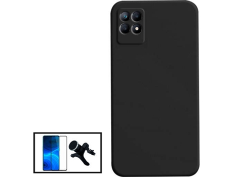 Kit Carcasa + Protector de Pantalla + Soporte Realme Narzo 50i GIFT4ME Negro