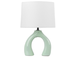 Lámpara de mesa BELIANI Abbie de Cerámica Verde 28x28x43