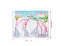 4pcs Anzuelos De Pesca Anti-enredos 6 En 1 Acero Carbono Anzuelos Explosivos Para Carpa Con Peso 9-13