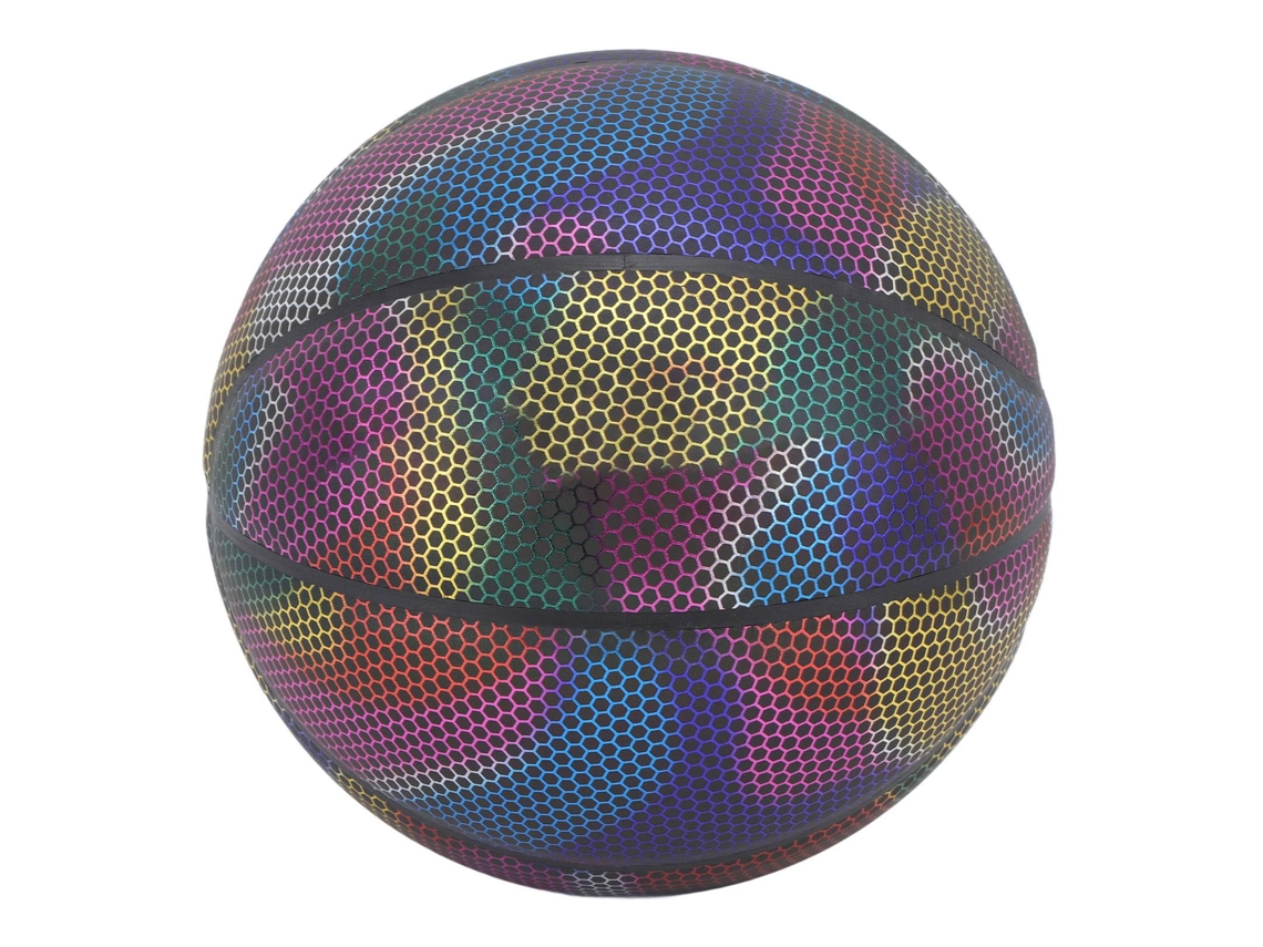 Balón De Baloncesto Reflectivo Tamaño 7 Luminoso Brillante Para Niños Y Adultos Interior Exterior Deep Dazzle