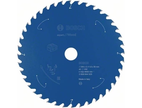 Disco de Sierra Circular BOSCH Para Sierra Sin Cables Expert para Madera 254x2.1/1.6x30 T40 para Sierras Bancada