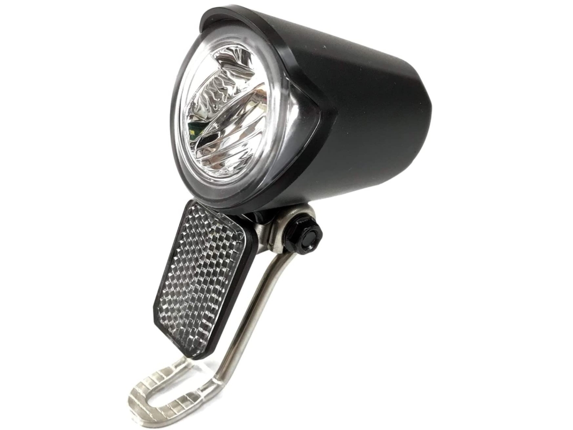 Luz LED para faro de bicicleta eléctrica, adecuada para 6V/12V/24V/36V/48V/60V, con enchufe común/de prueba (negro) OEMG