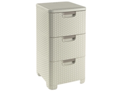 Organizador con 3 Cajones (Blanco)