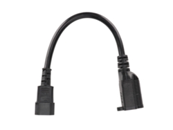 Cable De Extensión De Alimentación Iec320 C14 Para 5-15r/5-20r Con Certificación Ul, 0,32 M/1,0 Pie Para Computadora