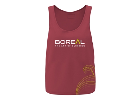Top de Mujer para Escalada BOREAL Algodón Orgánico Rojo (L)