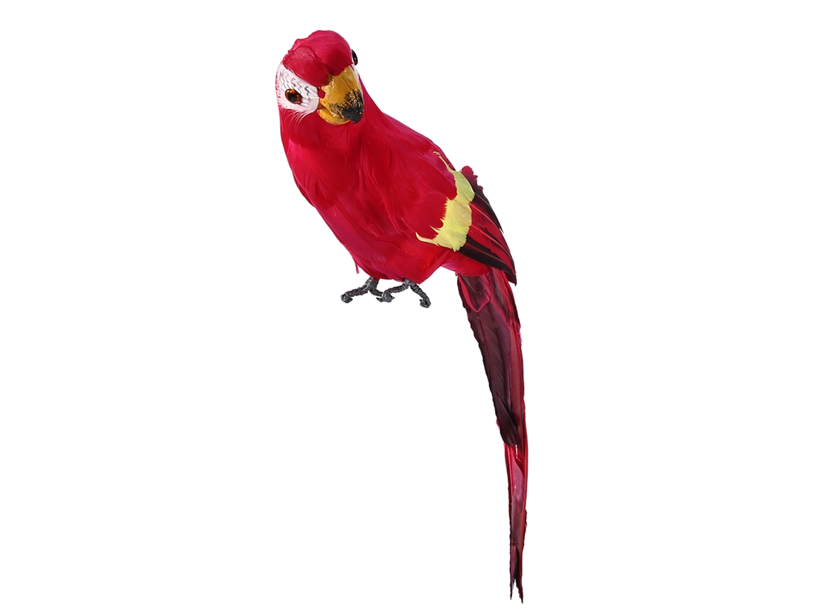 Pájaro de plumas artificiales para decoración de jardín, fiestas y hogar | Sin marca