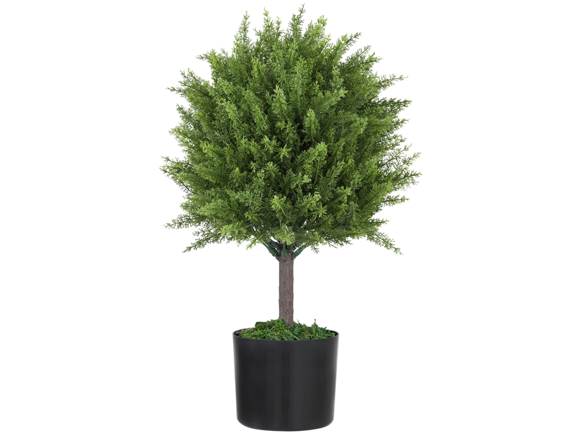 Cedro Artificial 55cm Maceta Interior Exterior Verde