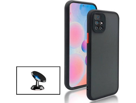 Kit Carcasa + Soporte de Auto Magnético Xiaomi Redmi 10 2022 G4M Negro