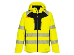 Chaqueta de seguridad impermeable Portwest Dx4 de alta visibilidad, amarilla, talla L