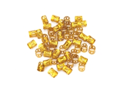 50pcs Pulseiras Ajustáveis De Metal Para Tranças De Cabelo Decoração Ouro Beads Anéis Ferramentas Beleza