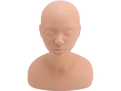 Cabeza De Maniquí De Entrenamiento De Pvc Para Práctica De Puntos De Acupuntura - Exhibición En Salón