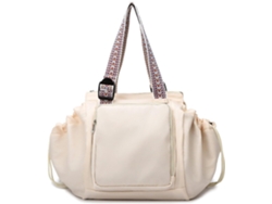 Bolso Tote Esencial con Gran Capacidad de Almacenamiento, Se Puede Usar como Mochila, Bolso Cruzado o Bolso de Hombro (Beige) Eifson