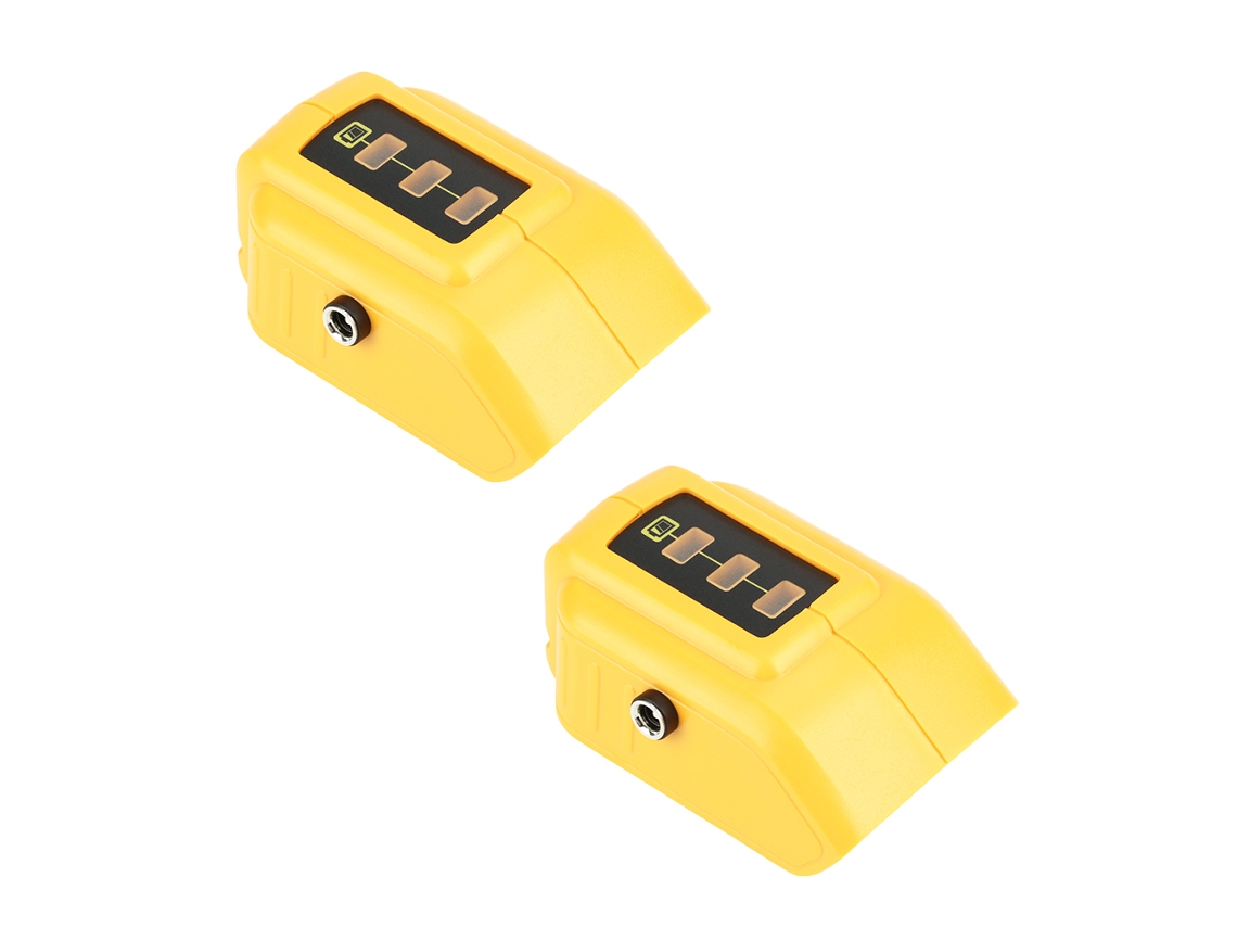 Veloriskku-2 Peças Adaptador Cargador Usb Móvel Dcb090 Com Portas 5v 1a/2.1a 12v 1a Para Bateria Slide