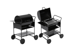 Accesorio Para Casa De Muñecas: Mini Carrito De Barbacoa Con Parrilla De Simulación, Decoración A Escala 1:12
