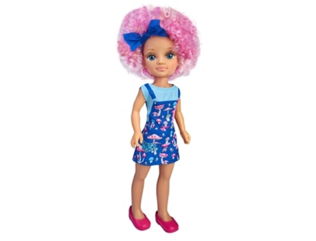 Muñeca NANCY Rizos Poderosos Rosa (Edad Mínima: 3 Años - 18x45x11 cm)