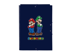 Carpeta Super Mario Azul marino A4