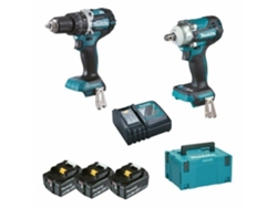 Combo Dhp484Z Dtw300Z Bl 18V Lxt 5Ah 3 Bat. marca makpac MAKITA