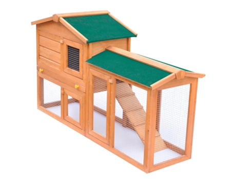 Casa de animales grande jaula VIDAXL conejera de madera