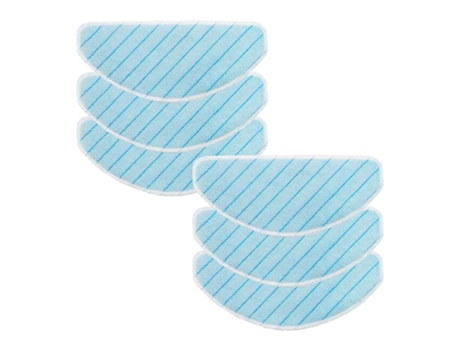 Toallitas de 6 piezas para Robot aspirador Ecovacs Deebot Ozmo T9, almohadilla de fregona lavable, paño de mopa