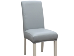 1 paquete de funda protectora extraíble para silla de comedor para el hogar, restaurante-gris claro-38*48*38cm LUUCOZK
