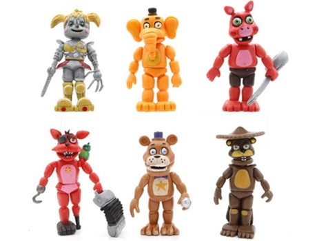 Set de Figuras Five Nights at Freddy's (6 unidades - 10 - 10.5 cm)