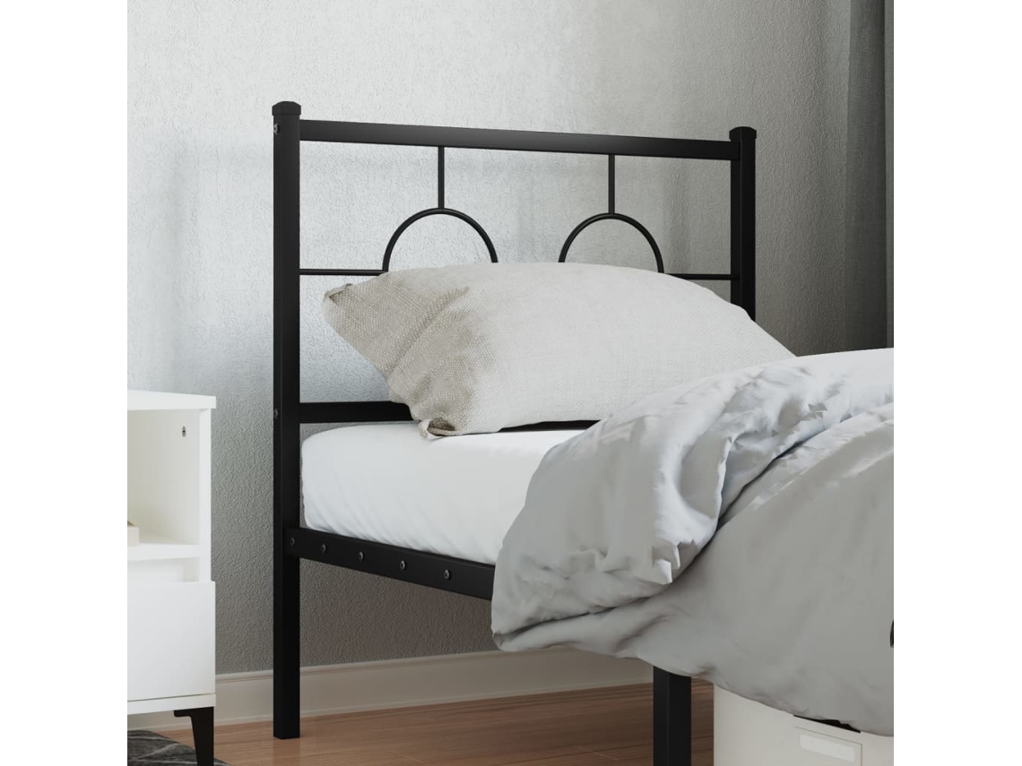 Cabecero De Metal Negro 80 Cm