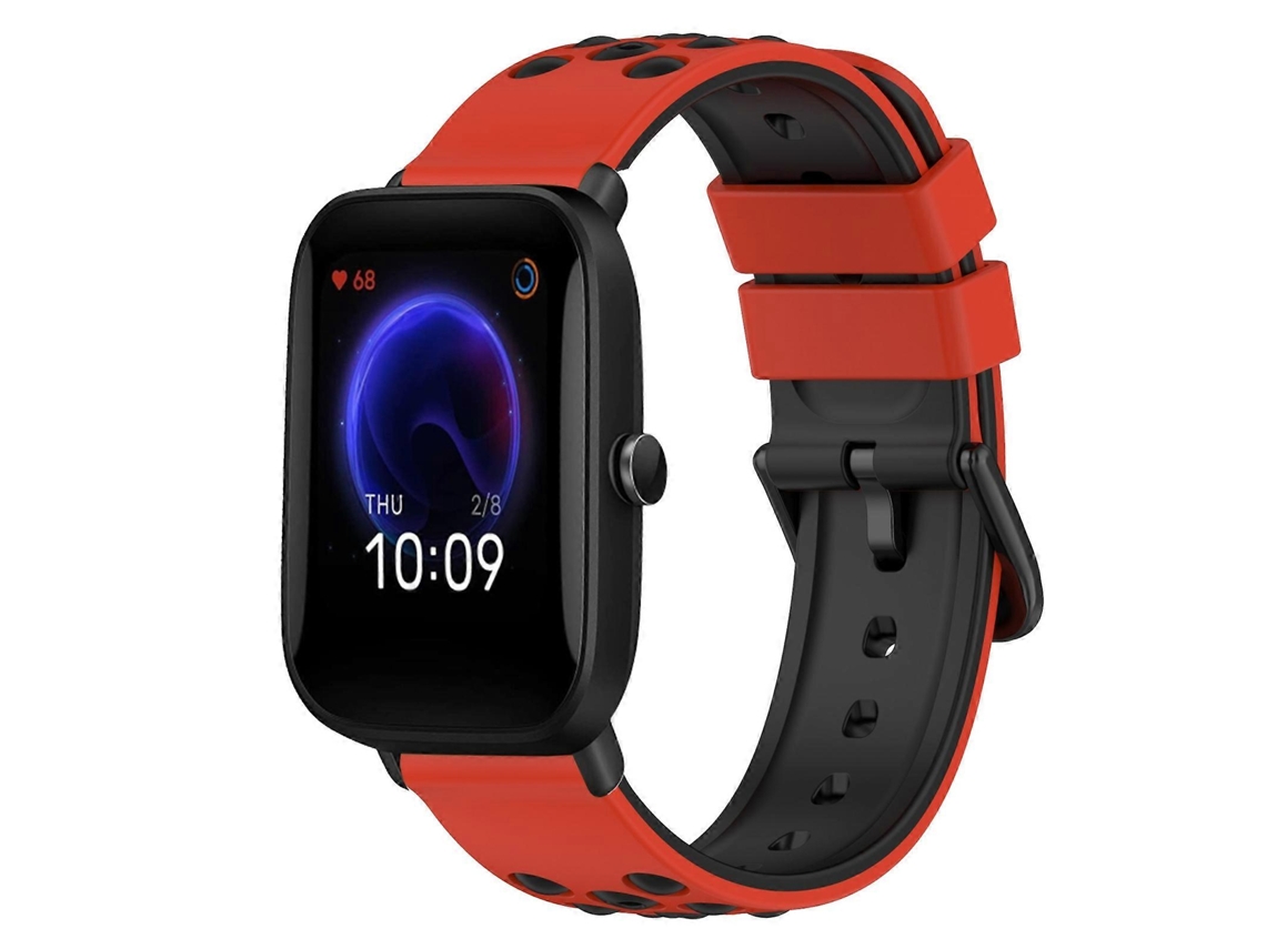 Pulsera de silicona bicolor de 20 mm para Amazfit Pop Pro