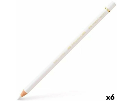 Lápices De Color FABER-CASTELL Polychromos Blanco 6 Unidades