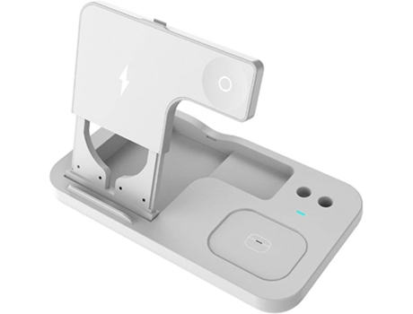Cargador Inalámbrico 4 en 1 Soporte de Carga Rápida Inalámbrica Teléfono Móvil/Auriculares Inalámbricos/Cuna de Carga Inalámbrica BISBISOUS