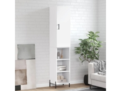 Aparador Alto Madera Contrachapada Blanco 34,5x34x180 Cm