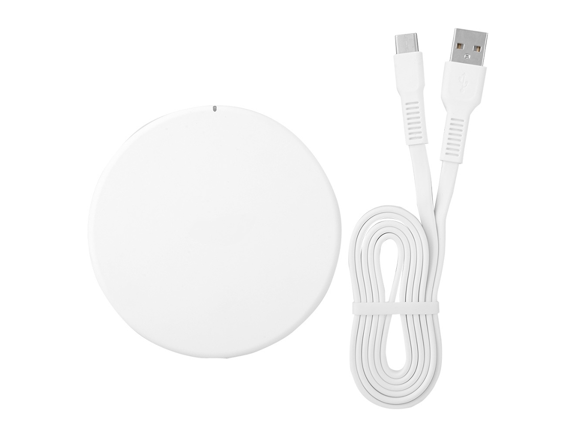 Cargador Inalámbrico 10w Carga Rápida Diseño Ultra Delgado Base De Carga Inalámbrica Qi Blanco