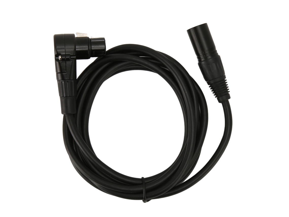 Cabo Xlr Macho Reto Para Fêmea Cotovelo 3 Pin Balanced 6.6ft Para Microfone Alto-falante Hifi