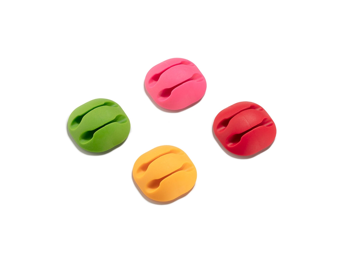 Sujetacables Inofix Clip Adhesivo Doble