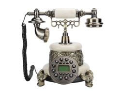 Teléfono fijo clásico (estilo retro europeo, retroiluminado)