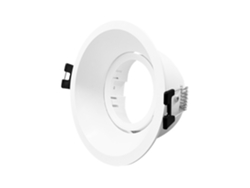 Aro Downlight Circular Basculante para Bombilla LED GU10 / GU5.3 Corte Ø75 mm Suefix LEDKIA