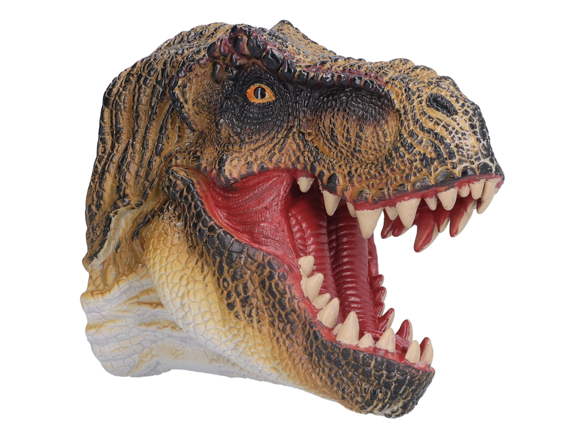 Ats-puppet De Dinosaurio De Goma Portátil No Tóxico Duradero Mano Pintado Arte Puppet De Dinosaurio Para Niños