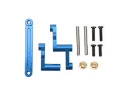 Componentes De Dirección De Aleación De Aluminio Para Coche Rc Mjx 16208, Escala 1/16, Repuestos, Azul Oscuro.