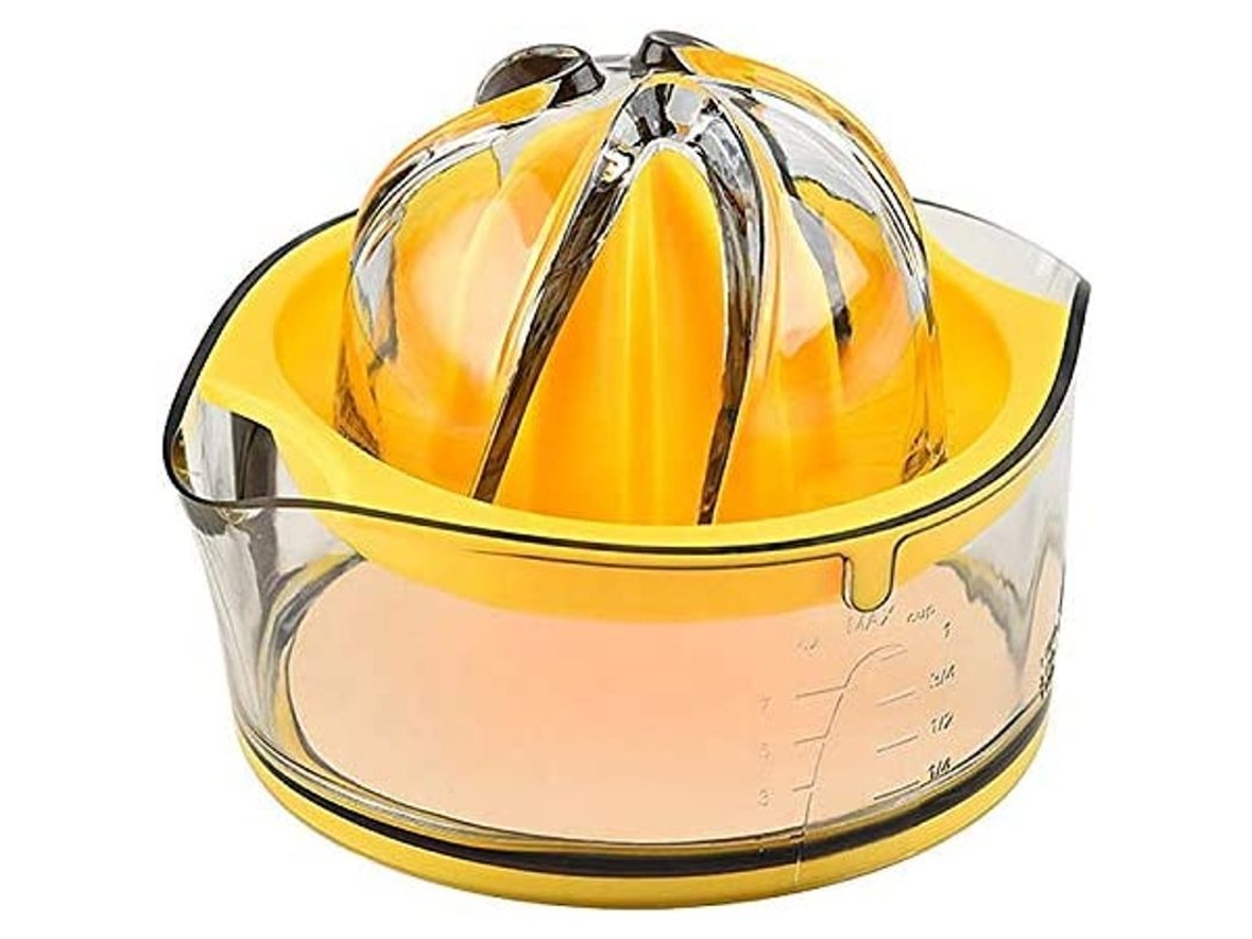 Exprimidor Manual De Naranjas, Limones Y Cítricos Con Filtro Antideslizante Y Recipiente De 200 Ml.