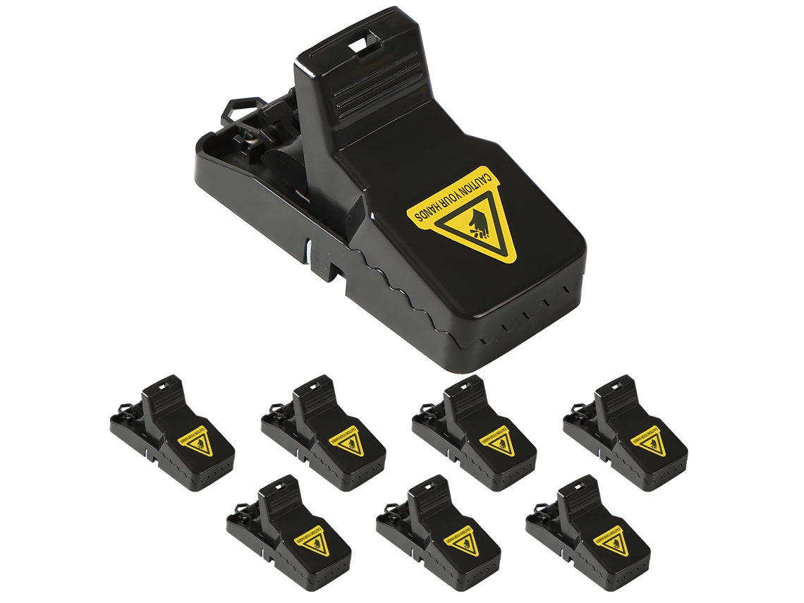 Trampa Para Ratas Y Ratones, 6 Unidades, Eficaz, Sensible, Reutilizable, Para Interiores, Hogar Y Oficina.