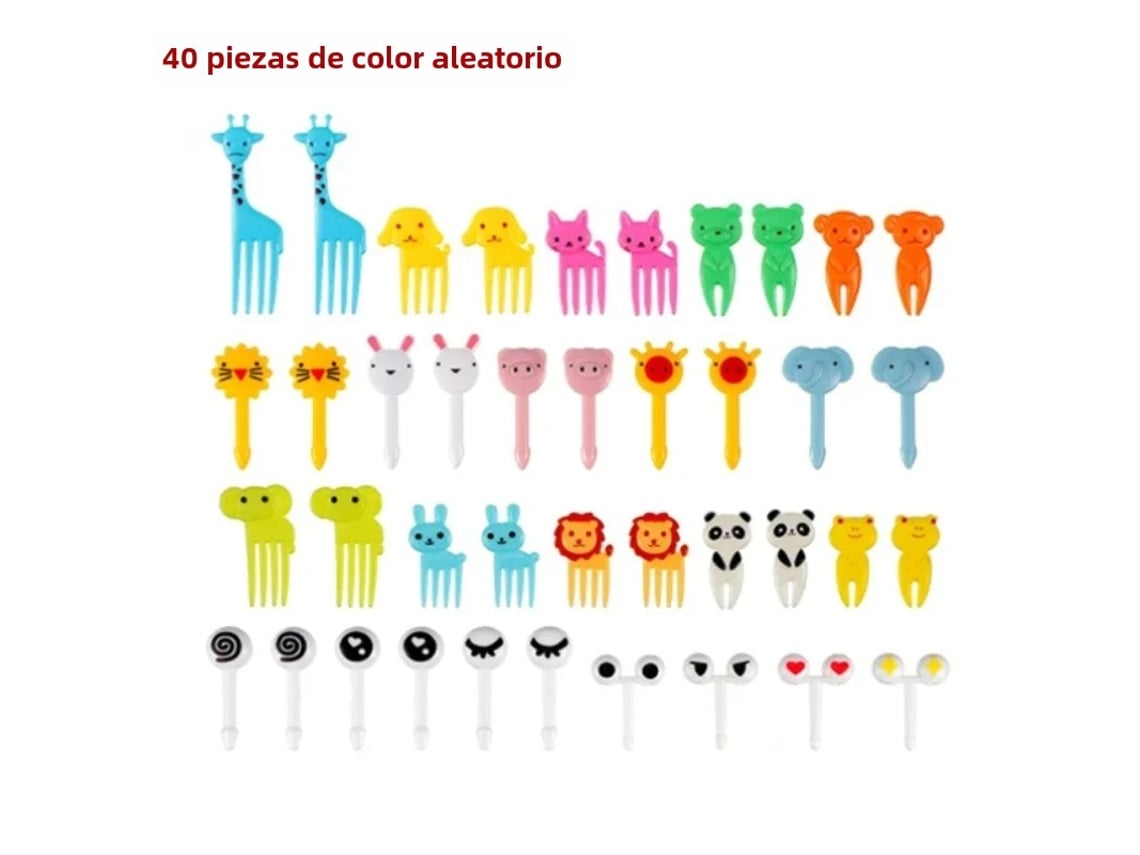Cuchara De Fruta Pequeña Reutilizable De Estilo Americano Con Dibujos Animados (patrón Animal)