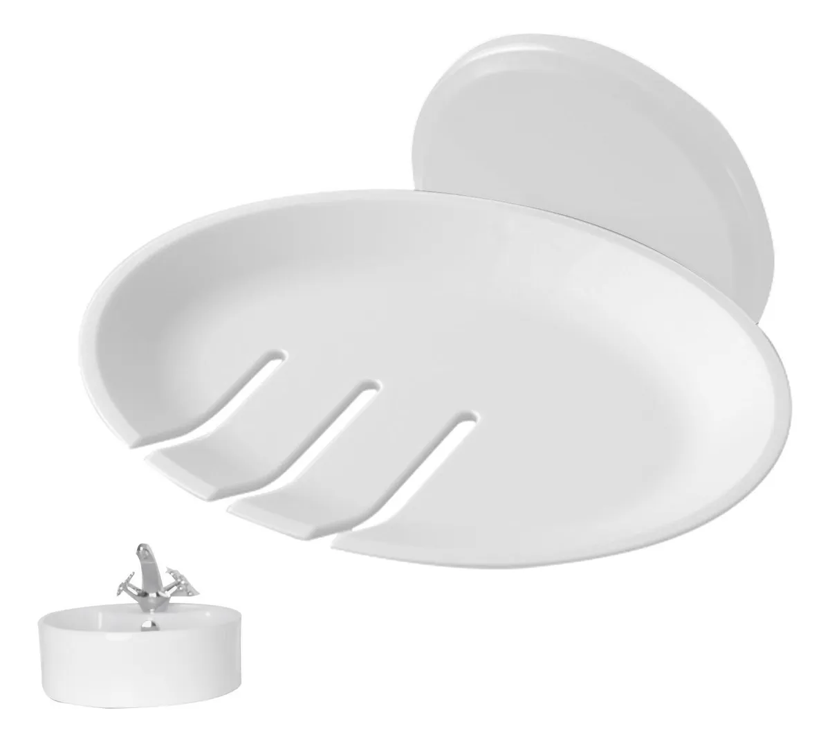 Jabonera de pared con desagüe para duchavayotoy
